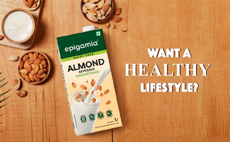 Epigamia Unsweetened Almond Milk - Pack of 3 : Amazon.in: Grocery ...