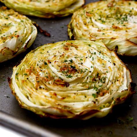 Roasted Cabbage Steaks - The Hidden Veggies