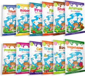 Box Set of 12 Colouring Book for Kids: Buy Box Set of 12 Colouring Book ...