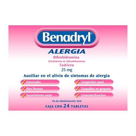 Benadryl Comprimidos Para Su Uso Y Precauciones | Doctor Online