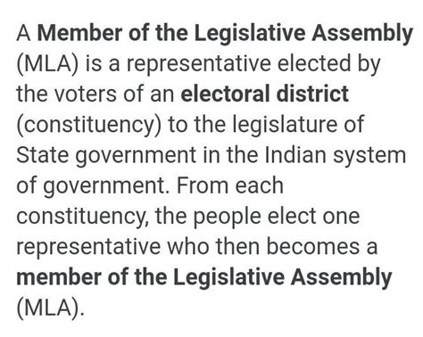 MLA are elected by ? - Brainly.in
