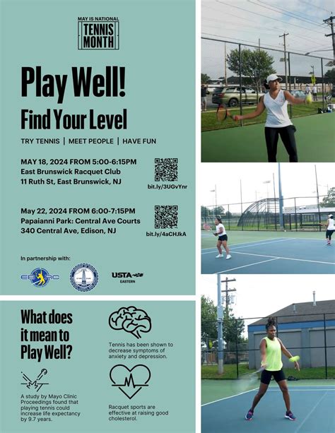 Find Your Level Tennis for New & Returning Players - East Brunswick, NJ ...