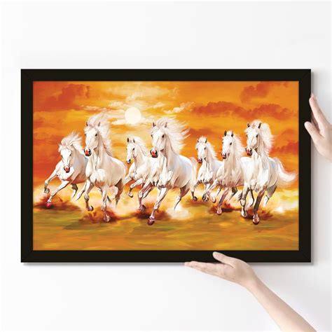 LOOK MY WALL 7 Horse Photo Frame Perfect Vastu Item for Channel ...