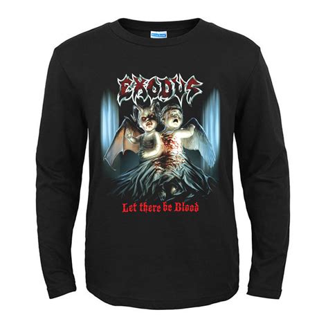 Awesome Uk Exodus Let There Be Blood T-Shirt Metal Band Graphic Tees ...