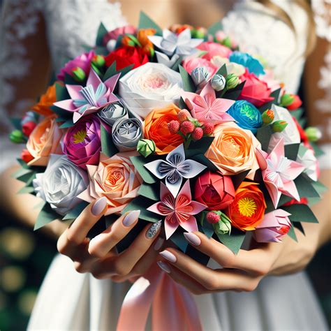 The Art of Wedding Bouquets: Incorporating Origami Flowers – Origamipolly