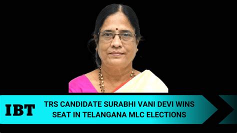 Former PM Narasimha Rao's daughter Vani Devi wins legislative council ...