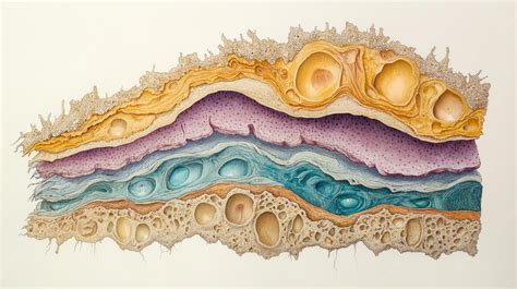 Premium Photo | Anatomy of Human Skin Layers Epidermis Dermis and Hypodermis Diagram with ...
