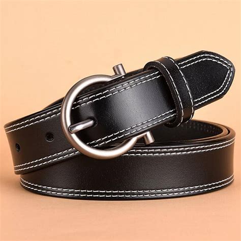 Women Leather Belt Brand Ladies Belts Length: 95 105cm Belts Female ...