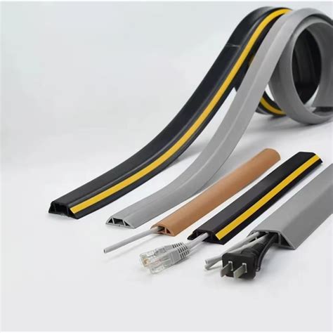 COD 3M Flexible Rubber Floor Moulding Cover per meter Wiring Duct ...