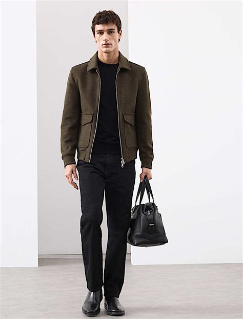 Buy Wool Rich Bomber Jacket at Marks & Spencer