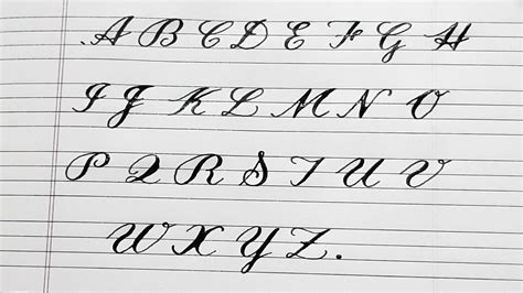 How To Write Calligraphy Capital Letters at Lula Meyers blog