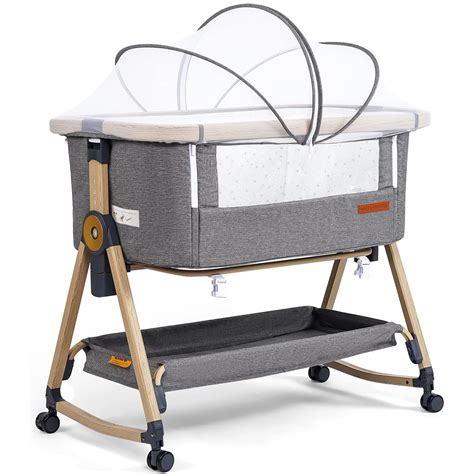 Amazon.com: Maydolly Baby Bassinet & Bedside Sleeper, 3 in 1 Rocking ...