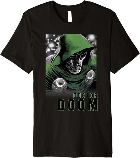 Amazon.com: Marvel Fantastic Four Doctor Doom Portrait Premium T-Shirt ...