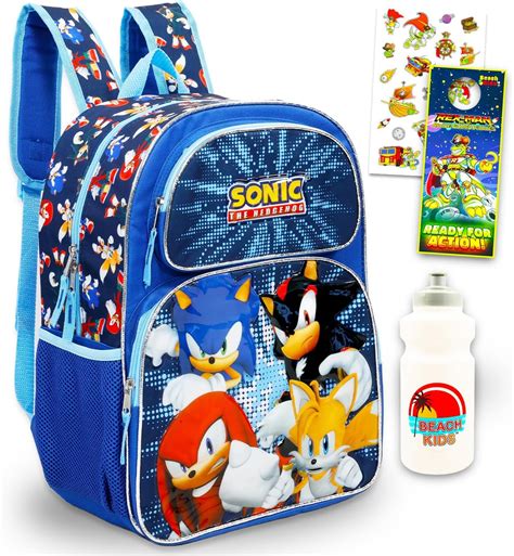 Amazon.com | Sonic The Hedgehog Backpack Set - Bundle 16" Backpack ...