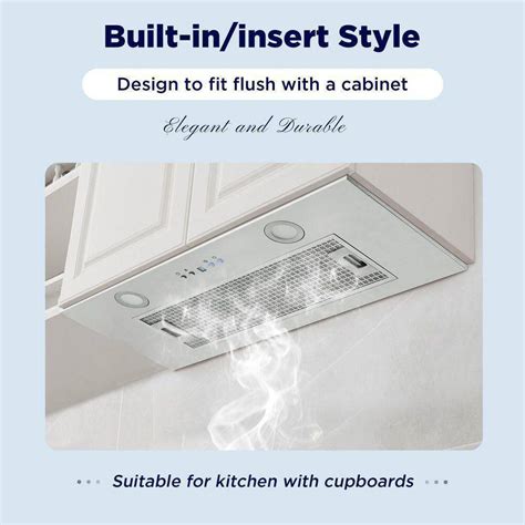 Buy Victoria 29 in. 600 CFM Ductless Insert Kitchen Range Hood in ...