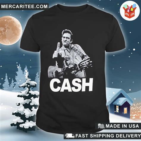 Johnny Cash Middle Finger Shirt