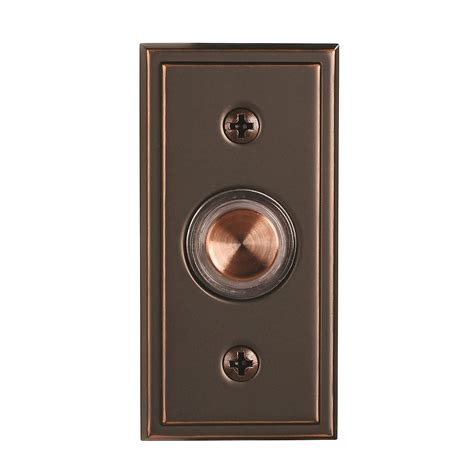 Style Selections Wired Lighted Bronze Doorbell Button SS-716-03 at ...