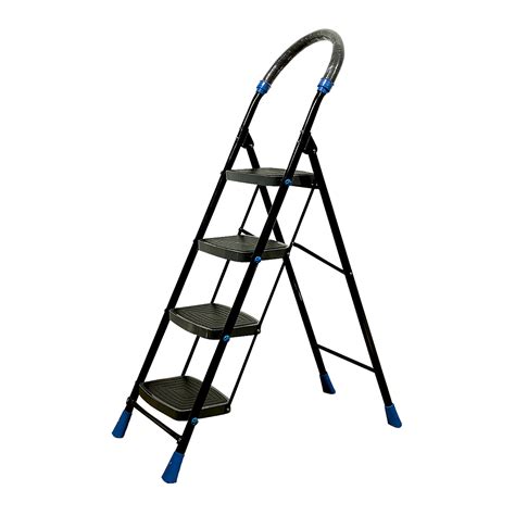 Premium Folding Step Ladder with Handrail & Wide Anti-Slip Steps | Tnt ...