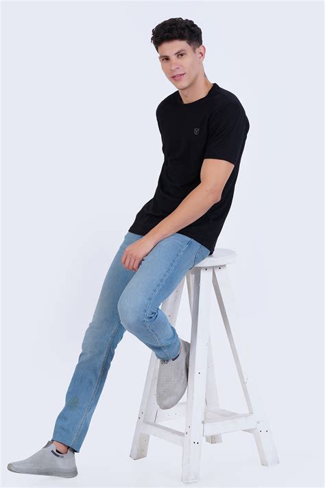 Buy Black Crew Neck Gym Tshirt For Men Online In India