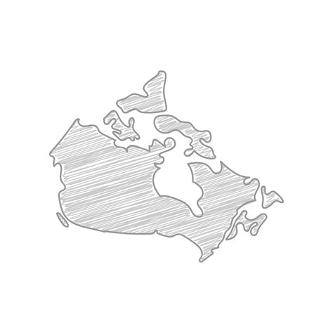 Premium Vector | Canada Map Drawing Pencil Drawing
