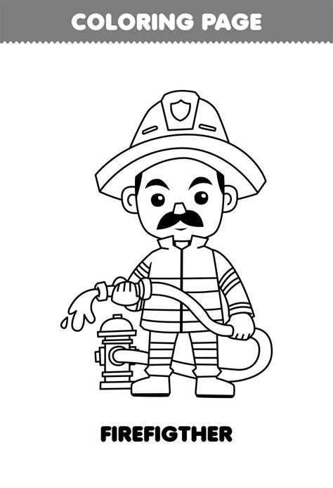 Fireman Colouring Pictures