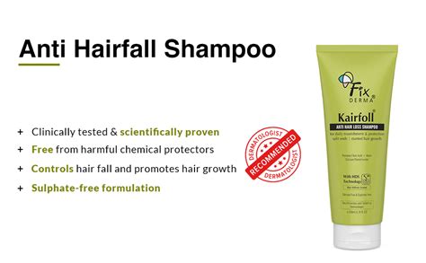 Buy Fixderma Kairfoll Anti Hairloss Shampoo for Hair Fall Control ...