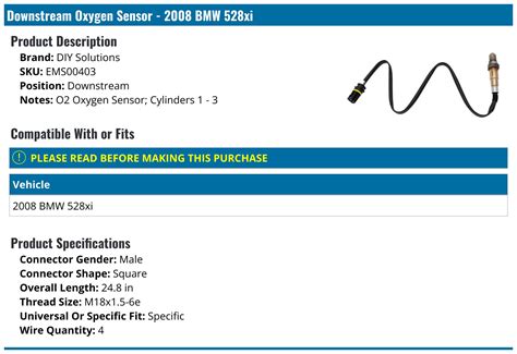 Image result for 2008 BMW 528Xi N52 O2 Sensor Replacement