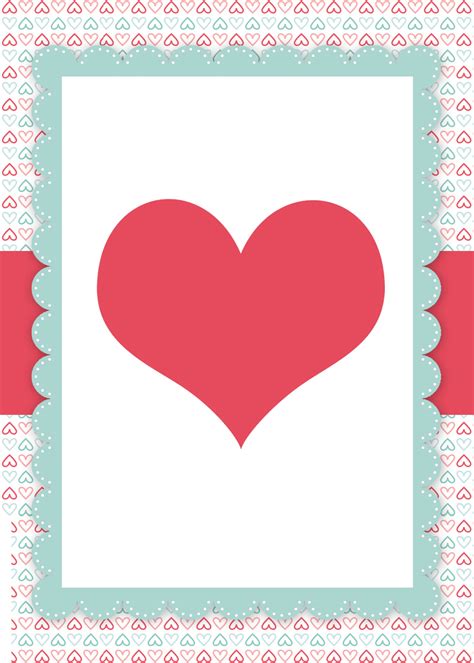Valentine Card Template Free