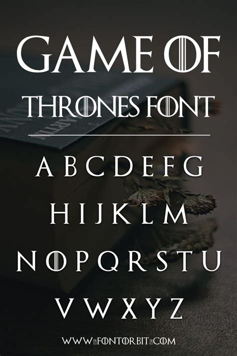 Game of Thrones Font in 2025 | Game of thrones, Unique fonts, Event ...