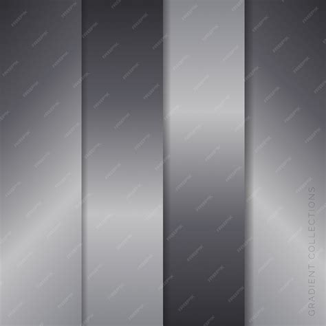 Metallic gradients collections pack | Premium Vector