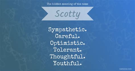 The hidden meaning of the name Scotty | Namious
