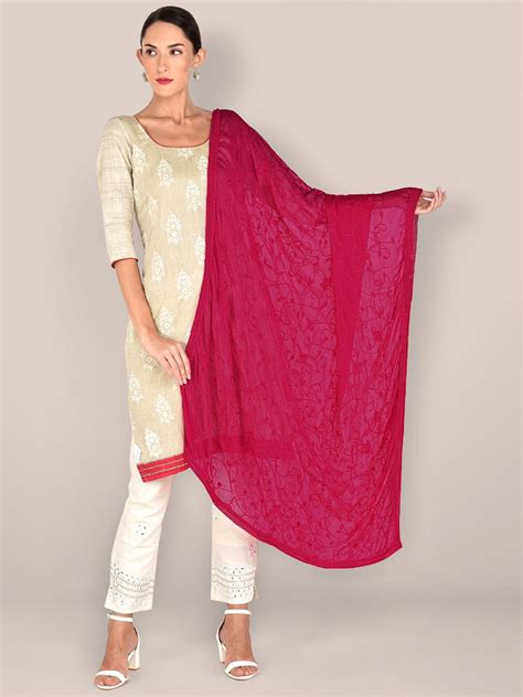 rani pink dupatta, Pink dupatta, dupatta bazaar, chunni, chiffon ...
