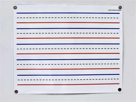 Red And Blue Lined Handwriting Paper Printable - Free Printable Paper
