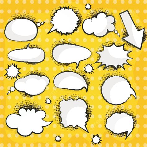 Comic Speech Bubbles Speech Balloon Dialog Think Vector, Speech Balloon ...