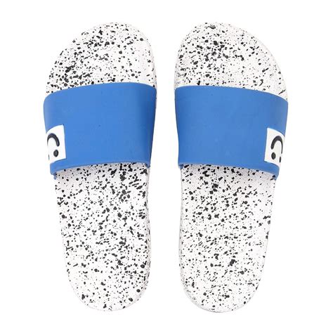 Buy DES TONGS Mens Blue Flip Flop -10 UK (f1-smiley-blue-10) at Amazon.in