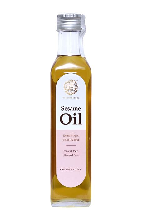 Buy The Pure Story Sesame Oil 100% Pure Natural Cold Pressed Edible Til ...