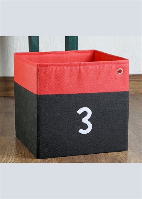 Get Red And Black No 3. Foldable Storage Cube at ₹ 399 | LBB Shop