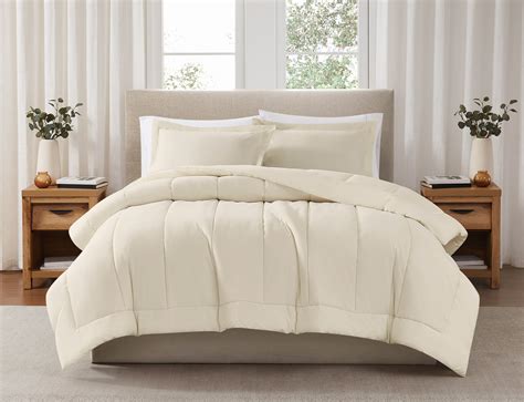 Brooklyn Loom Classic Cotton 200 Thread Count Solid 100% Cotton Percale Cotton 2 Piece Twin ...