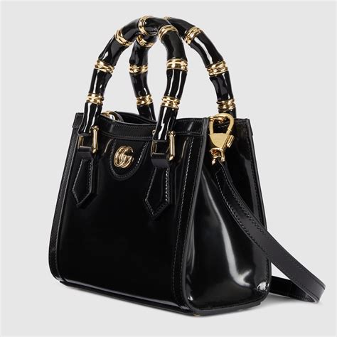 Gucci Diana mini tote bag in black leather | GUCCI® Canada