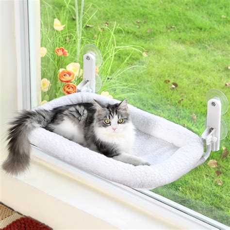 Zakkart Foldable Cat Hammock for Window - Cordless, Embeded Machine ...