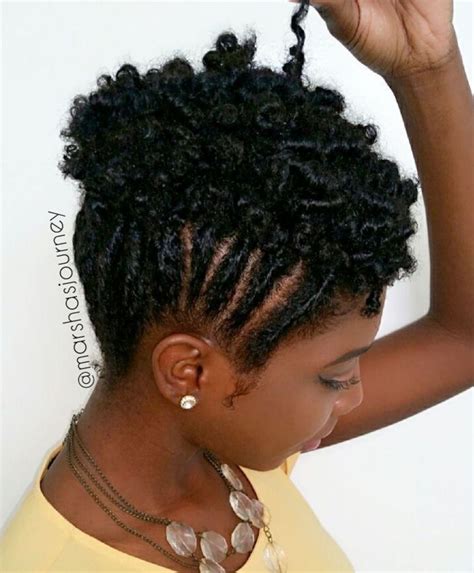 75 Inspiring Natural Hairstyles for Short Hair | Natural hair updo ...