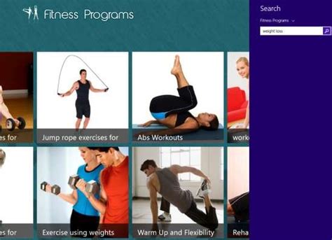 Free Windows 8 Fitness App To Browse Fitness Videos: Fitness Programs