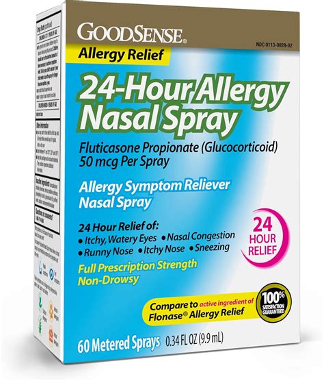 Buy GoodSense 24-Hour Allergy Relief Nasal Spray, Fluticasone ...