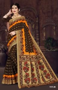 Buy ETHNIC ODISHA HANDLOOM Woven Sambalpuri Pure Cotton Brown Sarees ...