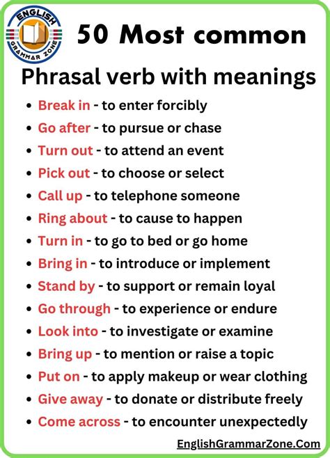 10 Phrasal Verbs And Meanings - Infoupdate.org