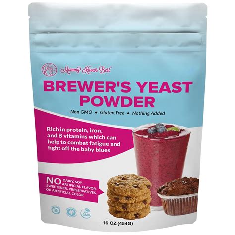 Buy Brewers Yeast Powder for Lactation - Mommy Knows Best Brewer's ...