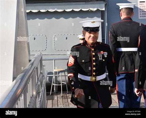 In keeping with tradition, Marines from the USMC's Security Forces ...