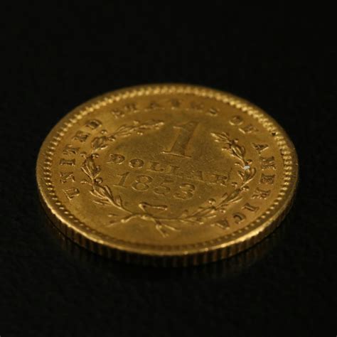 1853 Liberty Head $1 Gold Coin | EBTH