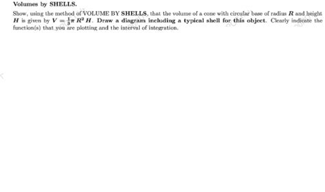 Volume by Shells Calculus 的图像结果