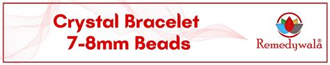 Amazon.in: REMEDYWALA: Crystal Bracelet 7-8mm Beads